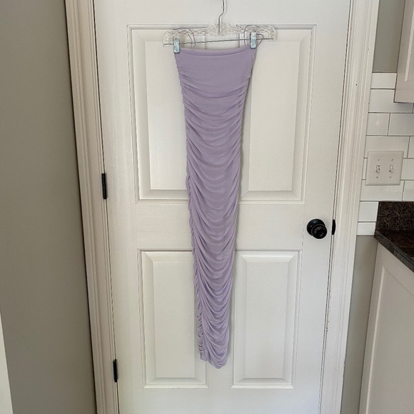 Oh Polly Keep It Simple Ruched Midaxi Dress/Lilac Lavendar, 33913 - Picture 4 of 14